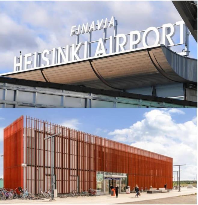New Studio Cherry Near Helsinki Airport In Kivistoe Vantaa Ngoại thất bức ảnh